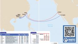 廈門(mén)海運(yùn)至美國(guó)洛杉磯和奧克蘭的最短航線